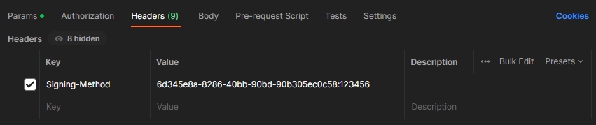 Authorization in Postman